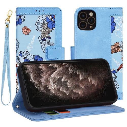 Husa pentru iPhone 11 Pro, Techsuit FlipCraft, bleu