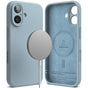 Husa pentru iPhone 16 Plus, Ringke Silicone Magnetic MagSafe, bleu