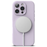 Husa pentru iPhone 16 Pro, Ringke Silicone Magnetic MagSafe, mov