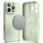 Husa pentru iPhone 16 Pro, Ringke Silicone Magnetic MagSafe, verde