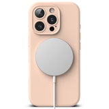 Husa pentru iPhone 16 Pro, Ringke Silicone Magnetic MagSafe, roz