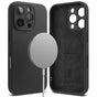 Husa pentru iPhone 16 Pro, Ringke Silicone Magnetic MagSafe, negru