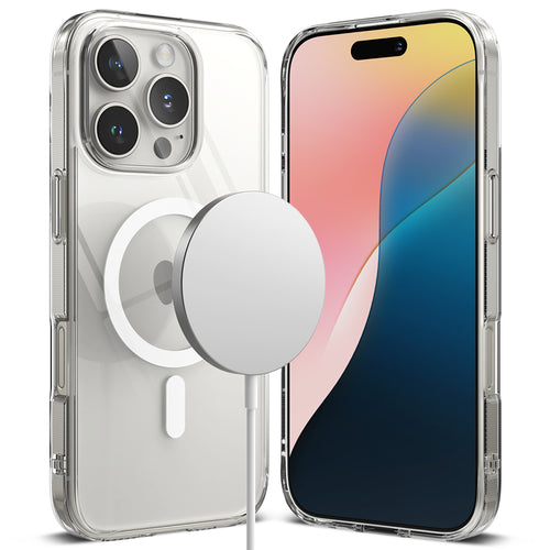 Husa pentru iPhone 16 Pro Max, Ringke Fusion MagSafe, transparenta