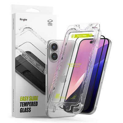 Folie de protectie pentru iPhone 15 Plus, Ringke Easy Slide Tempered Glass (2 pack)