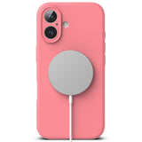 Husa pentru iPhone 16 Plus, Ringke Silicone Magnetic MagSafe, bleu