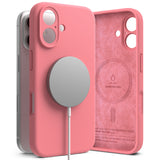 Husa pentru iPhone 16 Plus, Ringke Silicone Magnetic MagSafe, bleu