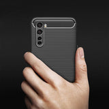 Husa pentru OnePlus Nord 5G, Techsuit Carbon Silicone, albastru