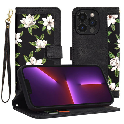 Husa pentru iPhone 13 Pro, Techsuit FlipCraft, negru