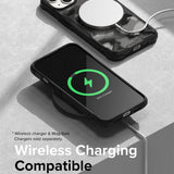 Husa pentru iPhone 14 Plus, Ringke Fusion X Design, negru;camuflaj