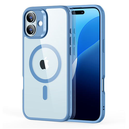 Husa pentru iPhone 16, ESR Classic Hybrid HaloLock, bleu