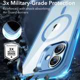 Husa pentru iPhone 16, ESR Classic Hybrid HaloLock, bleu