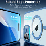 Husa pentru iPhone 16, ESR Classic Hybrid HaloLock, bleu
