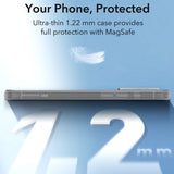 Husa pentru iPhone 16 Pro, ESR Zero HaloLock, gri