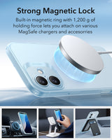 Husa pentru iPhone 16, ESR Zero HaloLock, albastru