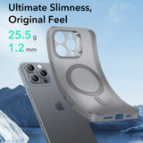 Husa pentru iPhone 16 Pro Max, ESR Zero HaloLock, gri
