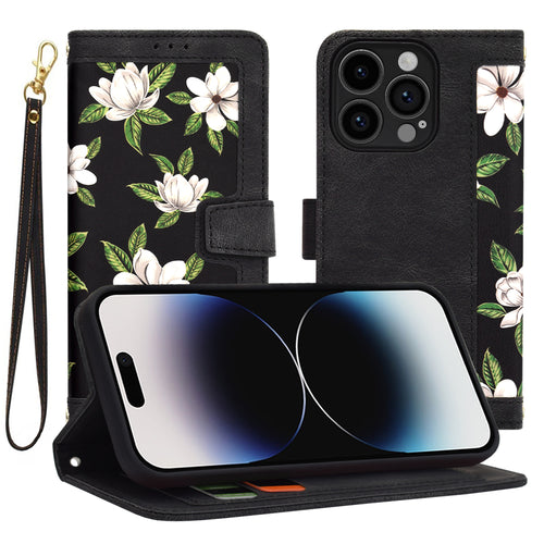 Husa pentru iPhone 14 Pro, Techsuit FlipCraft, negru