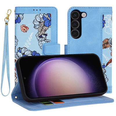 Husa pentru Samsung Galaxy S23, Techsuit FlipCraft, bleu