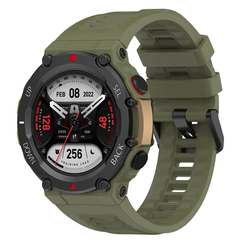 Curea pentru Amazfit T-Rex 2, Techsuit Watchband (W067), verde inchis