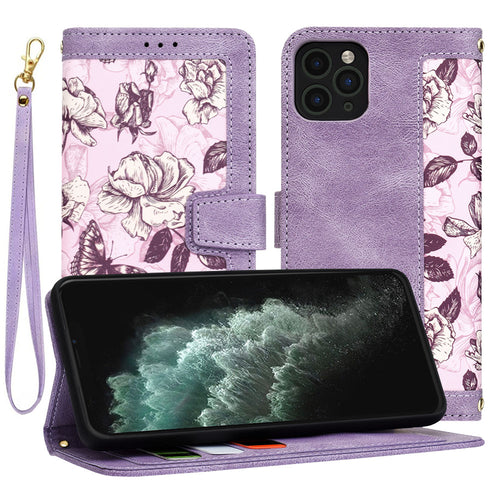 Husa pentru iPhone 11 Pro Max, Techsuit FlipCraft, mov