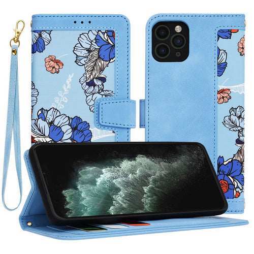 Husa pentru iPhone 11 Pro Max, Techsuit FlipCraft, bleu