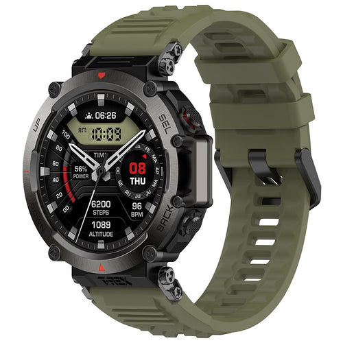 Curea pentru Amazfit T-Rex Ultra, Techsuit Watchband (W067), verde inchis
