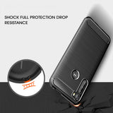Husa pentru Motorola One Fusion Plus, Techsuit Carbon Silicone, negru