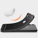 Husa pentru Motorola One Fusion Plus, Techsuit Carbon Silicone, negru