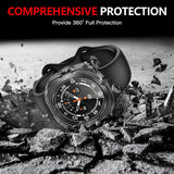 Husa smartwatch pentru Samsung Galaxy Watch Ultra 47mm, Techsuit, transparenta