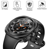 Husa smartwatch pentru Samsung Galaxy Watch Ultra 47mm, Techsuit, negru