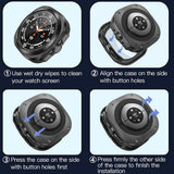 Husa smartwatch pentru Samsung Galaxy Watch Ultra 47mm, Techsuit, negru