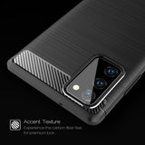 Husa pentru Samsung Galaxy Note 20, Techsuit Carbon Silicone, negru