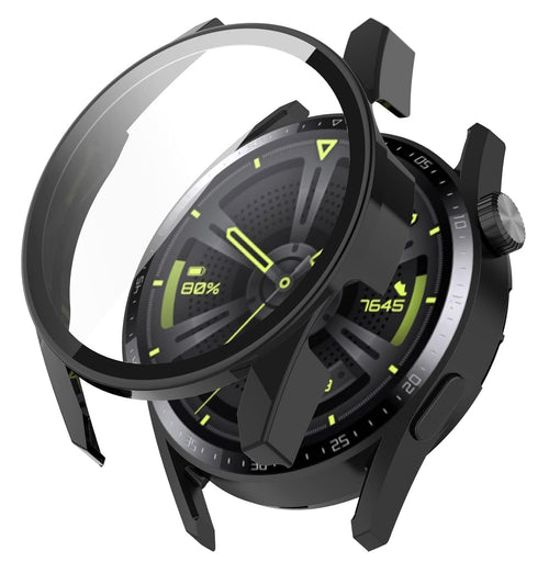 Husa smartwatch pentru Huawei Watch GT 3 46mm, Techsuit, negru