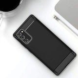 Husa pentru Samsung Galaxy Note 20, Techsuit Carbon Silicone, negru