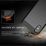 Husa pentru Xiaomi Redmi 9A, Techsuit Carbon Silicone, negru