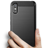 Husa pentru Xiaomi Redmi 9A, Techsuit Carbon Silicone, negru