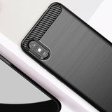 Husa pentru Xiaomi Redmi 9A, Techsuit Carbon Silicone, negru