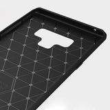 Husa pentru Samsung Galaxy Note 9, Techsuit Carbon Silicone, negru