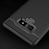 Husa pentru Samsung Galaxy Note 9, Techsuit Carbon Silicone, negru