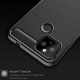 Husa pentru Google Pixel 4a 5G, Techsuit Carbon Silicone, negru
