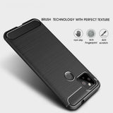 Husa pentru Google Pixel 4a 5G, Techsuit Carbon Silicone, negru