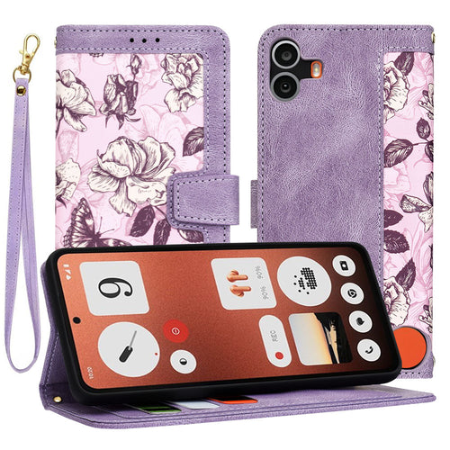Husa pentru Nothing CMF Phone 1, Techsuit FlipCraft, mov