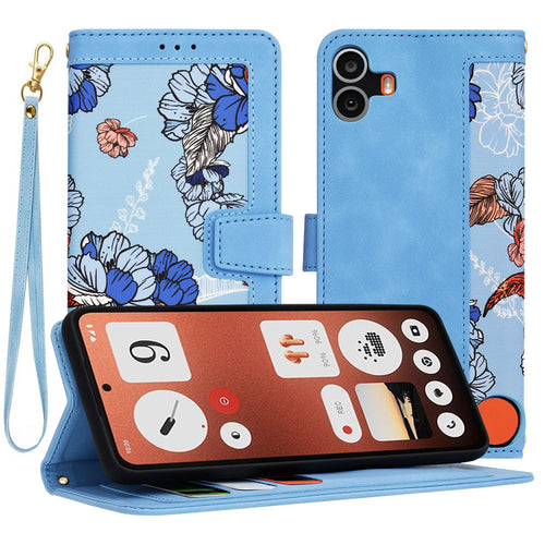 Husa pentru Nothing CMF Phone 1, Techsuit FlipCraft, bleu