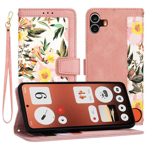 Husa pentru Nothing CMF Phone 1, Techsuit FlipCraft, roz