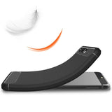 Husa pentru Huawei P10, Techsuit Carbon Silicone, negru