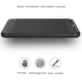 Husa pentru Huawei P10, Techsuit Carbon Silicone, negru