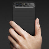 Husa pentru Huawei P10, Techsuit Carbon Silicone, negru
