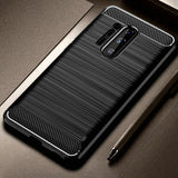Husa pentru OnePlus 8 Pro, Techsuit Carbon Silicone, negru