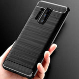 Husa pentru OnePlus 8 Pro, Techsuit Carbon Silicone, negru