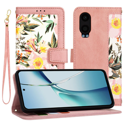 Husa pentru OnePlus Nord CE4 Lite, Techsuit FlipCraft, roz