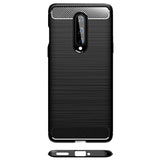 Husa pentru OnePlus 8, Techsuit Carbon Silicone, negru